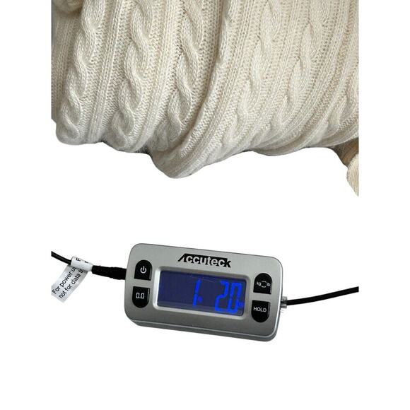 Ann Taylor Loft Sweater Size S Ivory Angora Rabbit Hair Blend Open Cardigan - Picture 11 of 11